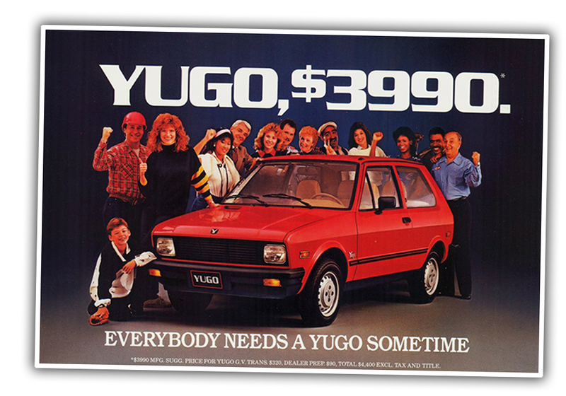 Illustration for article titled The Yugo Is Not the Worst Car Ever and Anyone Who Says That Is a Lazy Hack So Let's Prove It